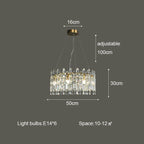 Crystal Ceiling Chandelier: Postmodern Luxury Indoor Lighting for Living Room, Dining Room & Bedroom