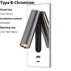 LED Wall Sconce Adjustable Reading Light for Hotel Bedroom, USB Charging