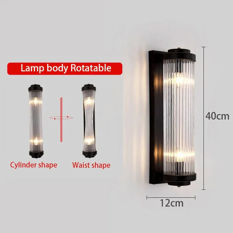 Crystal Wall Lamp: Modern Minimalist Luxury LED Lights for Living Room, Bedroom & Aisle