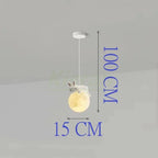Nordic Moon LED Chandelier & Animal Wall Lamps for Modern Living Room & Bedroom