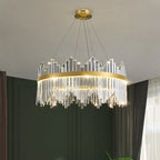Shiny Crystal Chandelier Dimmable LED Luxury Ceiling Light