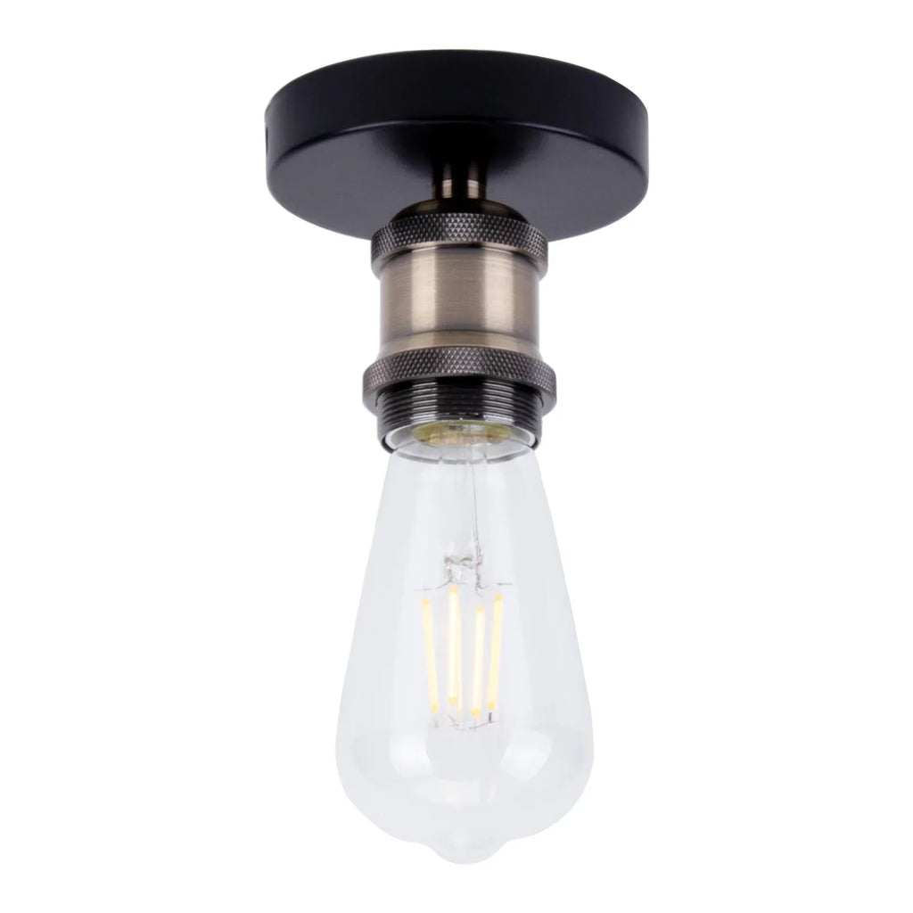 Retro Industrial Ceiling Light: Vintage LED E27 Wall Lamp for Home Living Room