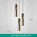 Modern Nordic Villa GU10 Pendant Lights Gold/Chrome/Black Metal Indoor Fixtures