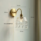 Copper LED Wall Sconce Mirror Stair Light with Pull Switch