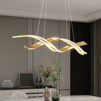 Modern Gold Dimmable LED Pendant Chandelier for Dining Room Kitchen Island