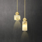 Marble LED Chandelier Single Head Hanging Lamp