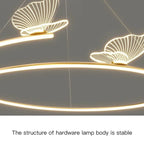 Butterfly Design Ceiling Chandelier: Modern Minimalist Pendant Lamp for Home Decor