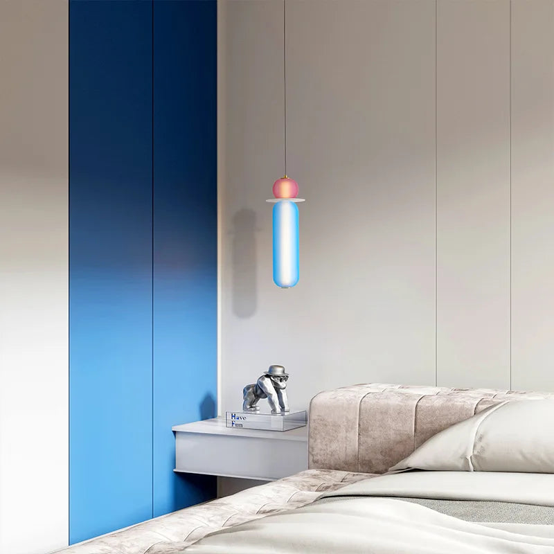 Stained Glass Pendant Lamps LED - Creative Lighting for Home, Bar, or Restaurant