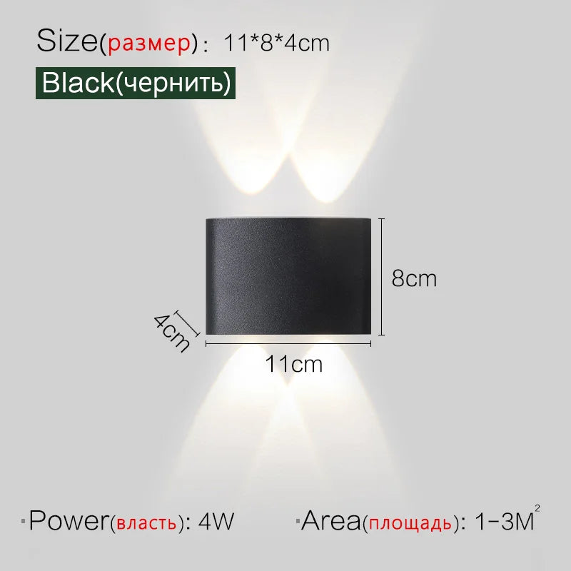 LED Modern Minimalist Wall Lamp for Bedroom, Living Room, Aisle