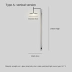 Black Iron LED Long Wall Lamp for Living Room, Bedroom, Corridor - Nordic Style
