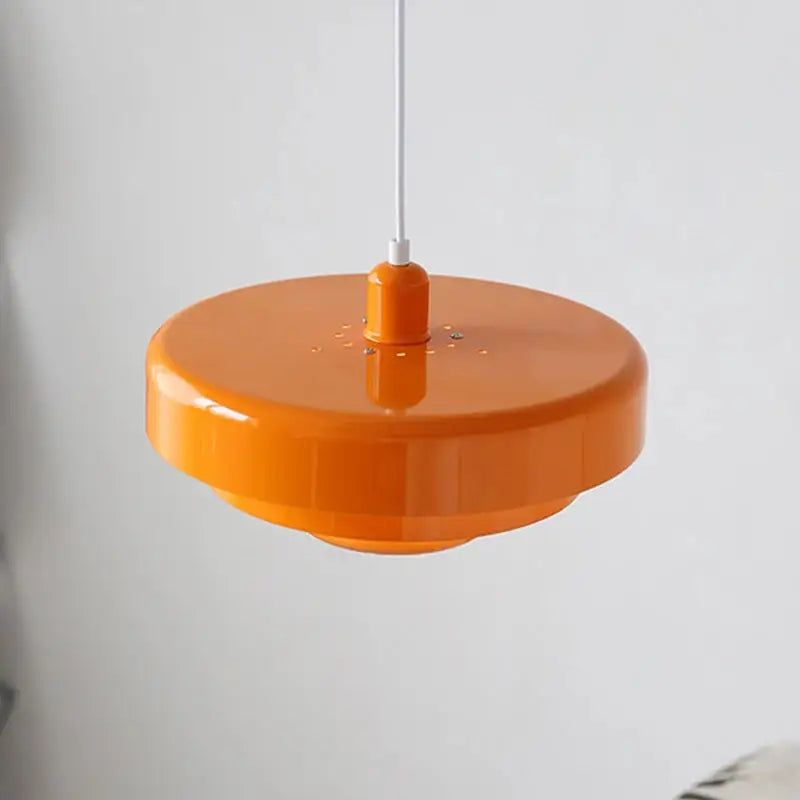Retro Orange Pendant Lamp LED Ceiling Chandelier for Dining Room & Cafe