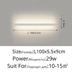 Acrylic LED Wall Lamps with Hooks for Bedroom Shelves & Background Wall Decor