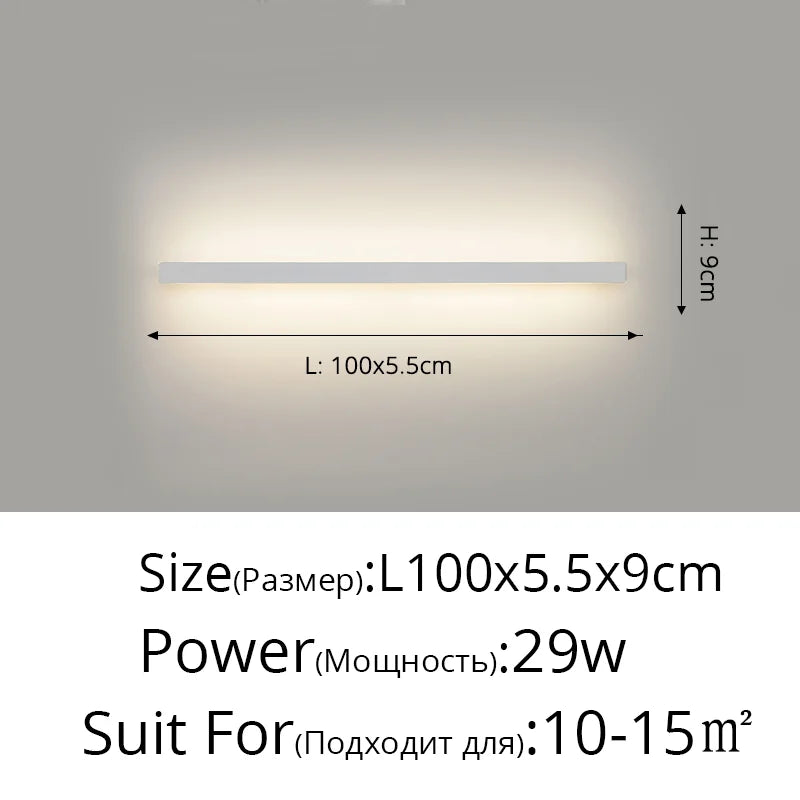 Acrylic LED Wall Lamps with Hooks for Bedroom Shelves & Background Wall Decor