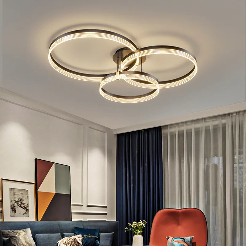 Modern Minimalism Round Ring Ceiling Lamp LED Lighting Fixture