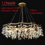 Modern Luxury Crystal Chandelier LED Pendant Light for Living Room Hotel Home Decor by Afralia™