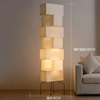 Rice Paper Floor Lamp Tripod Stand Ambient Light Living Room Decor