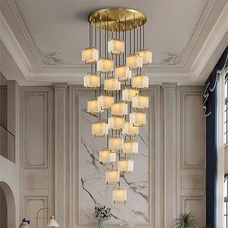 Marble Chandelier: Luxury Living Room Pendant Light Fixture.getOwnProperty