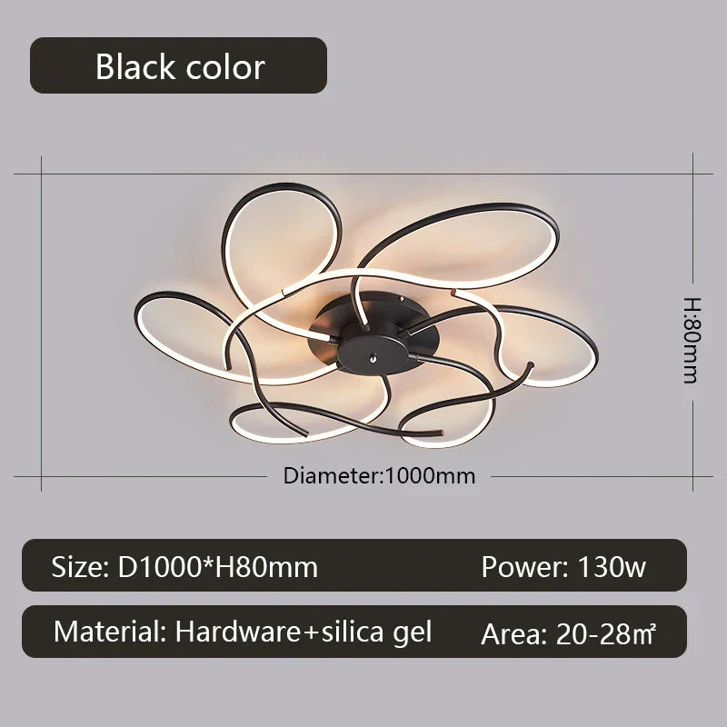 Modern LED Chandelier for Smart Home Alexa, Living Room and Bedroom Décor