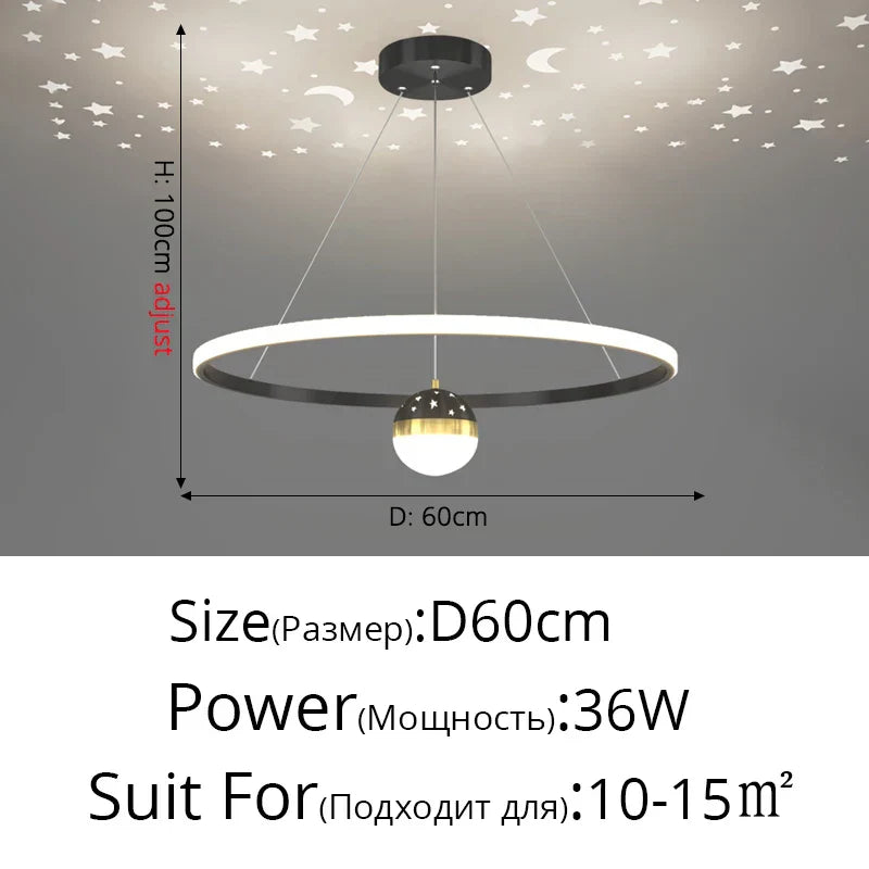LED Gypsophila Chandelier for Modern Living Room Decor - Crown Ceiling Pendant Light