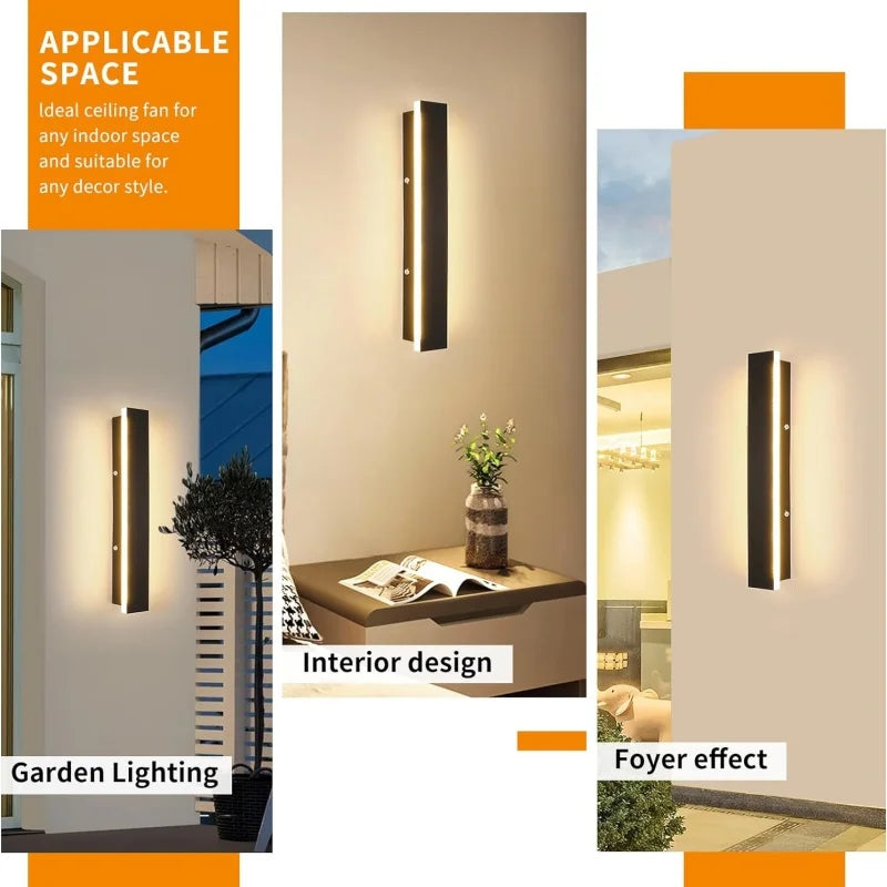 LED Outdoor Wall Lamp for Balcony Garden Villa Porch Lighting