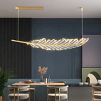 Leaf Shaped Golden Chandelier for Living Room, Dining Room, Kitchen, and Coffee Shop