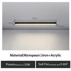 Long Strip LED Ceiling Lights for Balcony, Bedroom, Living Room, Kitchen, Dining Room & More
