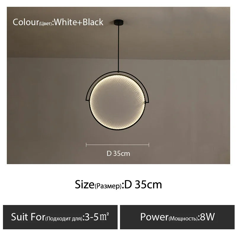 Italian Style LED Pendant Light for Modern Living Room, Restaurant, and Bar Counter