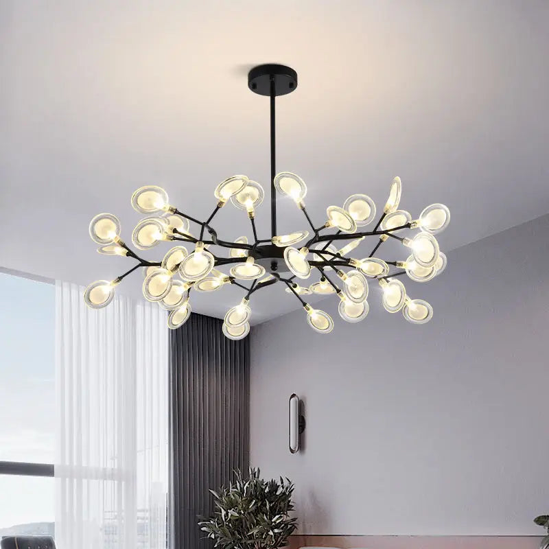 Branch Shape Firefly Ceiling Chandelier G4 Led Lighting Indoor Hanging Lamp