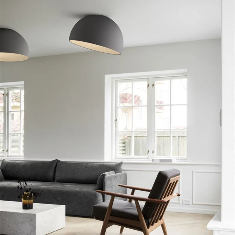 Duo Ceiling Light Kitchen Living Room Bedroom Wood Lamp Post-modern Design