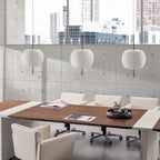 KUSHI LED Glass Pendant Light for Living Room, Kitchen, or Bedside Table