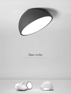 LED Semicircular Ceiling Light for Bedroom, Aisle, Balcony - Modern & Creative Lighting Fixtures