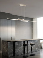 Modern Minimalist Luxury Chandelier Strip Lamp Set for Dining Room Island Table