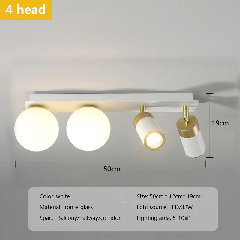 Glass Ball LED Ceiling Wall Light - Nordic Modern Minimalist Design