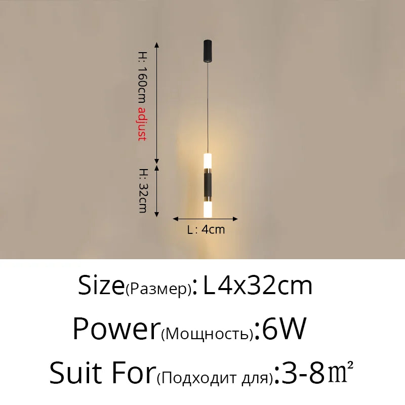 Modern LED Pendant Lights for Living Room Bedroom Bar Decor Lighting