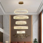 Modern Crystal LED Chandelier for Living Dining Room Decor