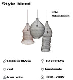 Mesh Pendant Light: Modern Irregular Shapes Kitchen Island Suspension Lighting