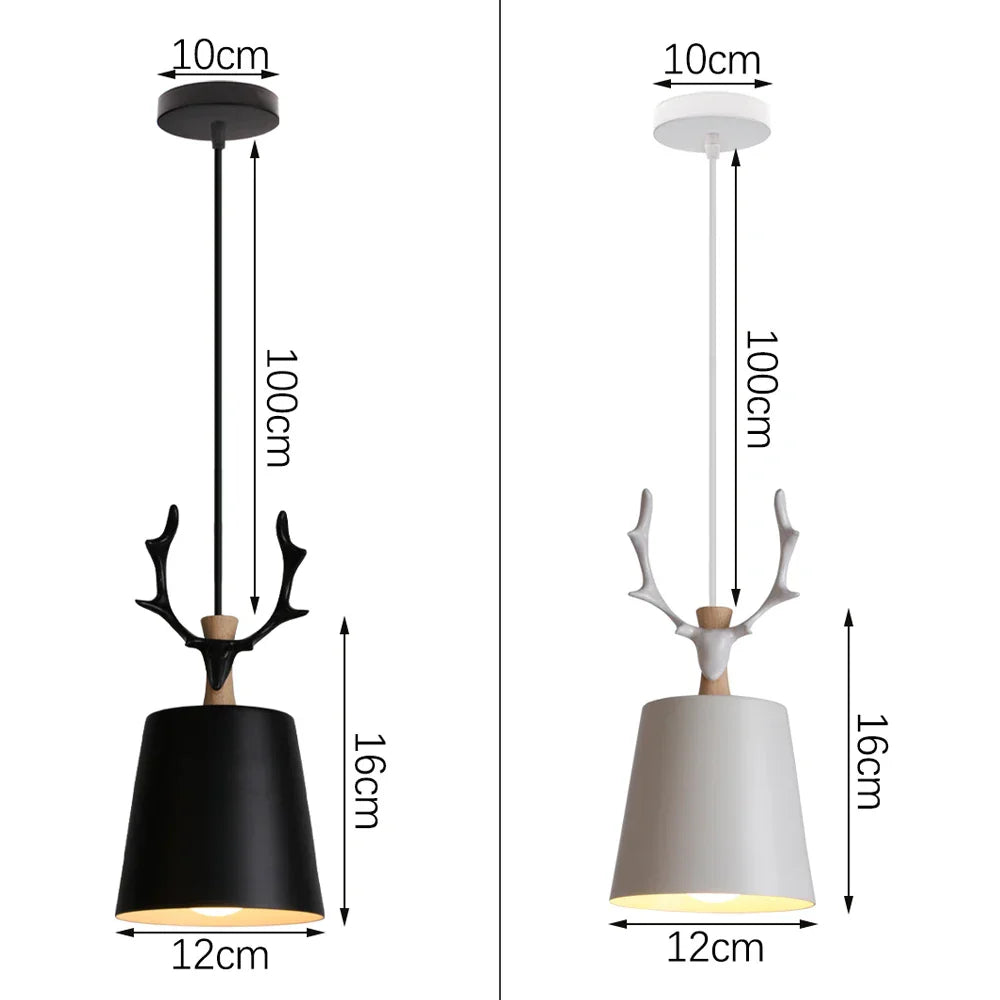 Nordic Modern Wood Pendant Light by - LED E27 Vintage Industrial Fixture for Home