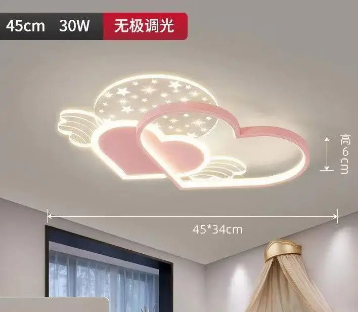 Love Ceiling Lamp: Modern Adjustable LED Chandelier for Boys & Girls Room