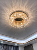 Luxury Crystal LED Ceiling Light for Bedroom & Living Room