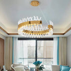 Crystal Chandelier: Luxury LED Pendant Lighting for Hotel, Lobby, Living Room