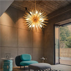 Dandelion Ball Chandelier: Nordic Modern Golden Bedroom & Restaurant Lamp