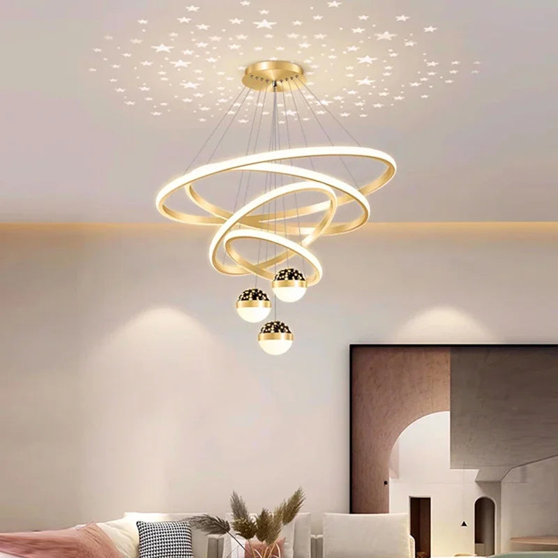 Nordic Dining Pendant Lamp for Living Room Ceiling Chandelier Lighting