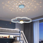 Cloud Flower LED Chandelier: Kid's Bedroom Starry Sky Decorative Lighting Fixture