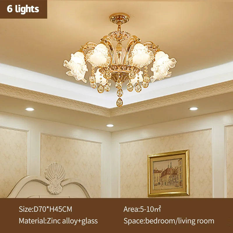 Crystal Luxury Ceiling Chandelier for Living Room, Hotel, Villa Lobby - Nordic Modern Lighting