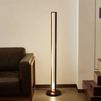 Art Deco Spiral Shade Floor Lamp - Modern Minimalist Stand Light