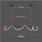 Long Hose LED Ceiling Chandelier for BarTable Dining Room