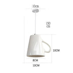 Ceramic LED Pendant Lights: Nordic Teapot Design for Modern Living and Kitchen.