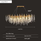 Gold Crystal Grapes Chandelier for Dining Living Room Bedroom