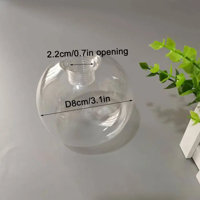 Clear Glass Pendant Lamp Shade with 2.2cm Thread for Chandeliers & Hanging Lights