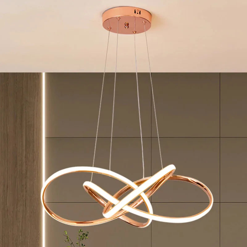 Modern Pendant Light: Indoor LED Chandelier Ceiling Lamp - Decorative Dining Room Lighting